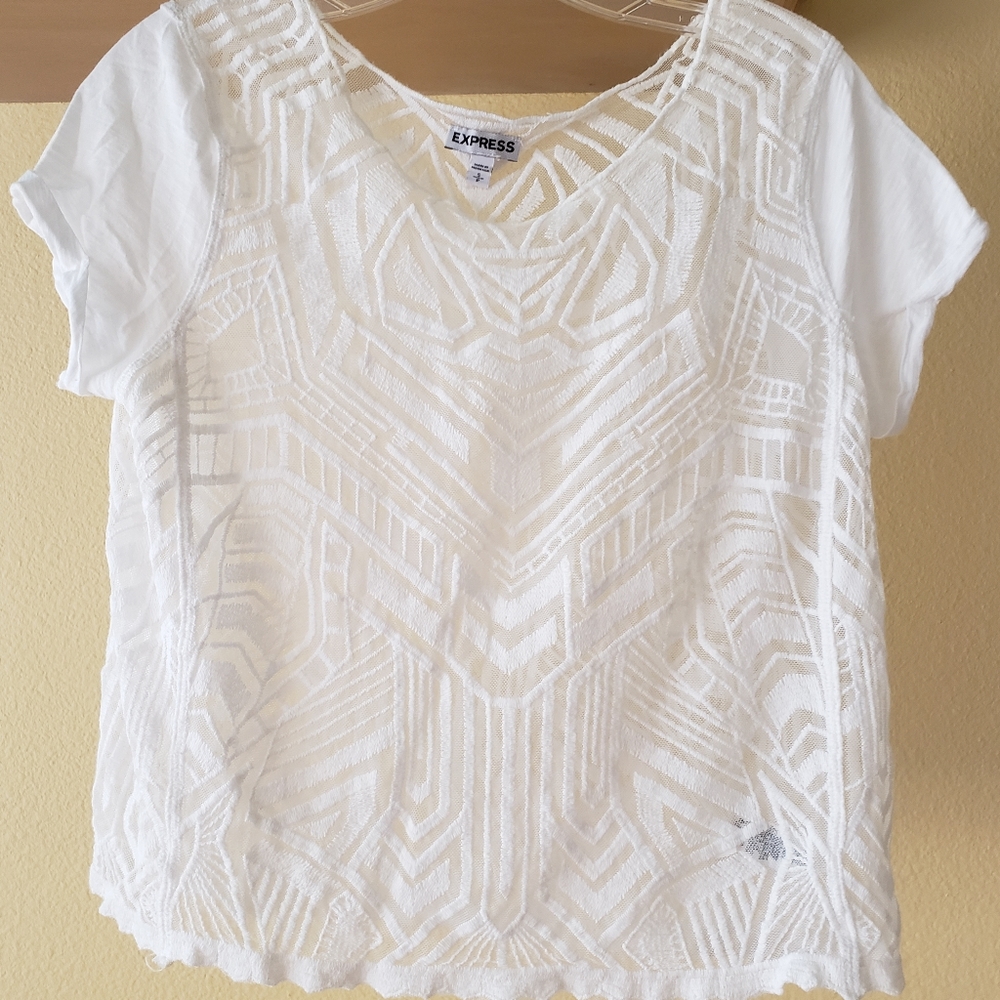 express • tribal geometric top